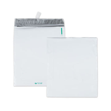 Quality Park™ Redi-strip Poly Expansion Mailer, #4 1-2, Square Flap, Redi-strip Closure, 11 X 13, White, 100-carton freeshipping - TVN Wholesale